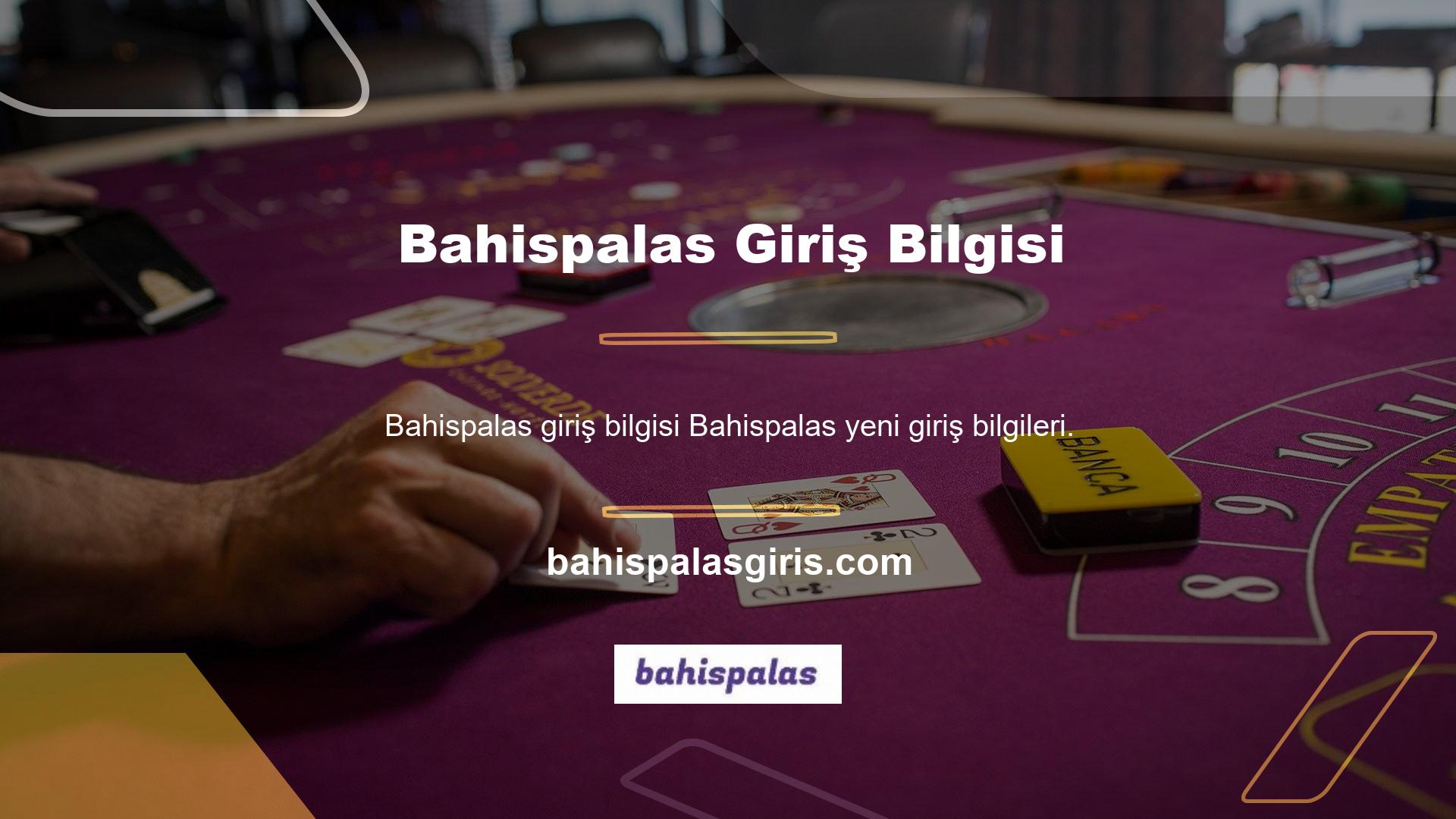 Bahispalas Casino meraklılarının para transferi ve ek para çekmesi için güvenilir bir platform